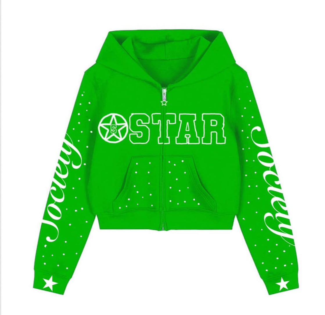 5star regular Female hoodie - Green