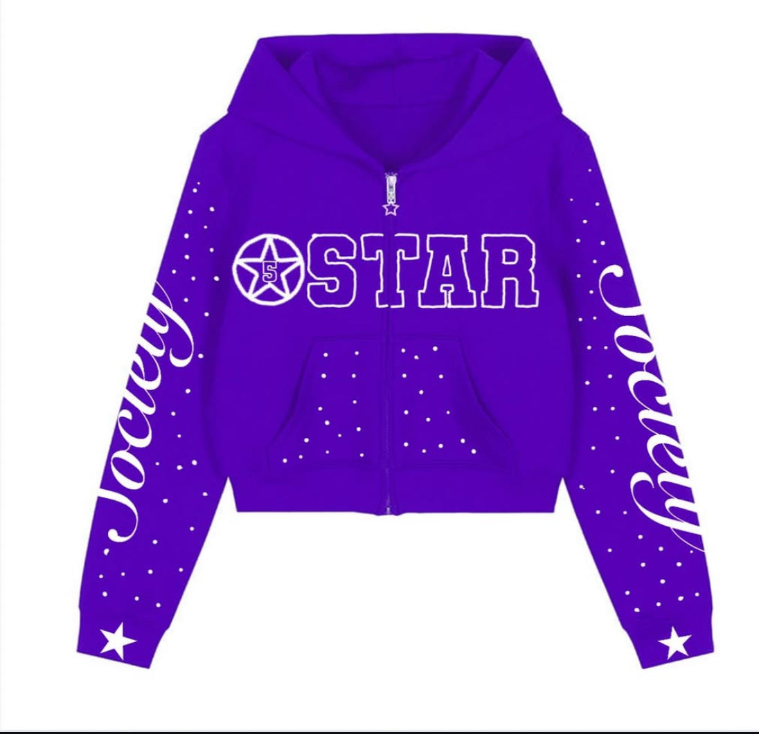 5star regular Female hoodie- purple