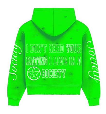 5star regular Male hoodie- green