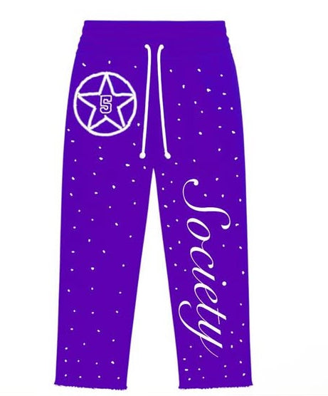 5star Full Male Track suit- purple