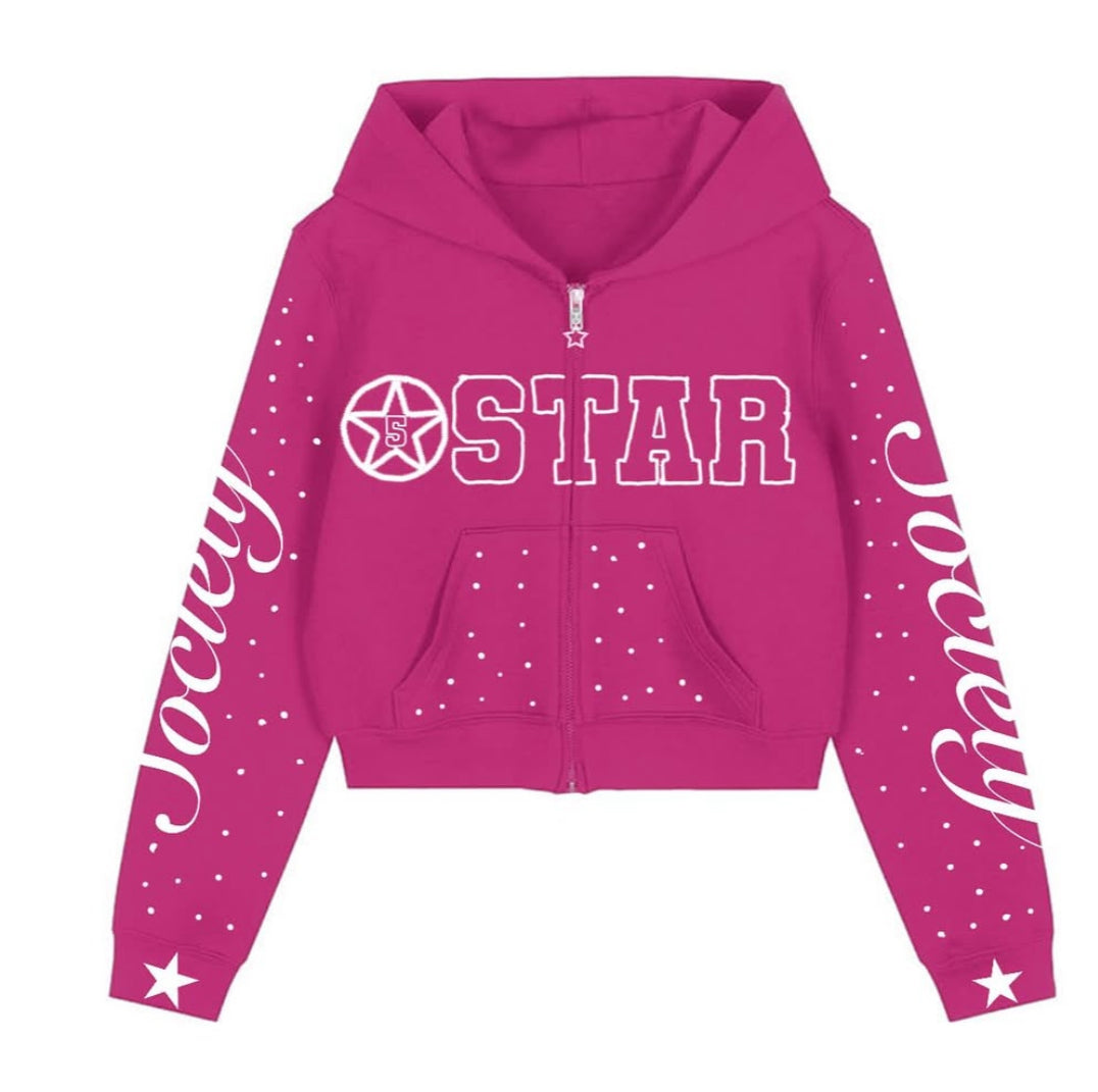5star regular Female hoodie-pink